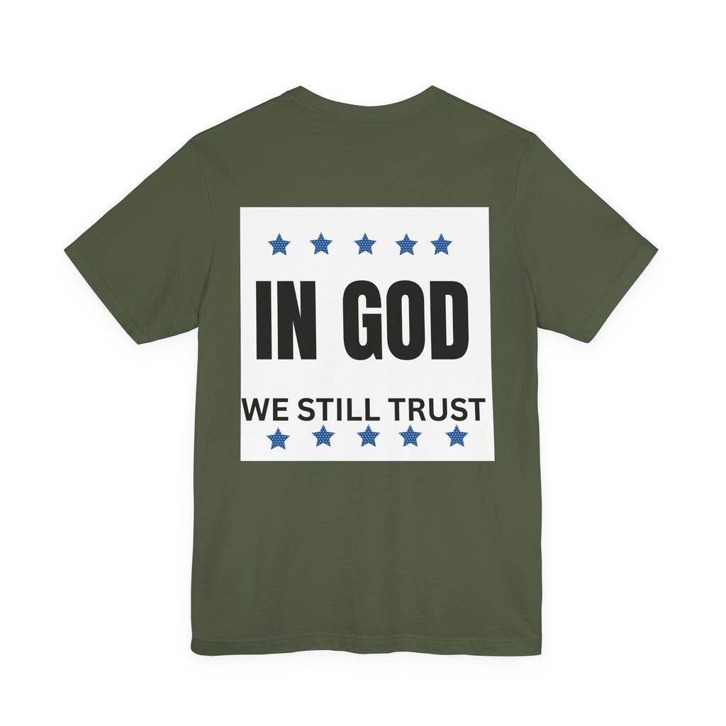In God We Still Trust — Patriotic Faith T-Shirt | American Cross Tee